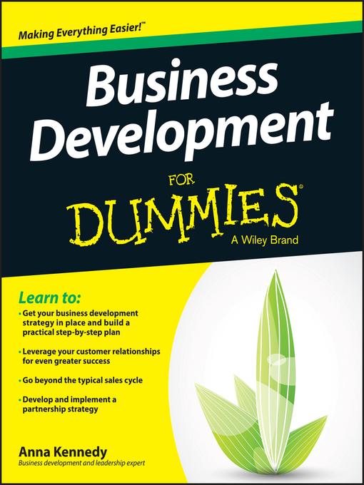 Title details for Business Development For Dummies by Anna Kennedy - Available